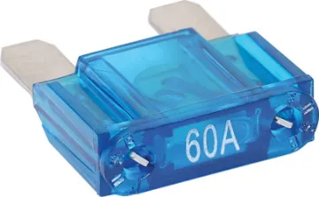 60A Blue Automotive Maxi Blade Fuse Blue 60A standard automotive blade fuse. Suits the automotive maxi blade fuse inline holder (S6045).