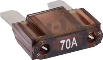 70A Tan Automotive Maxi Blade Fuse Tan 70A standard automotive blade fuse. Suits the automotive maxi blade fuse inline holder (S6045).