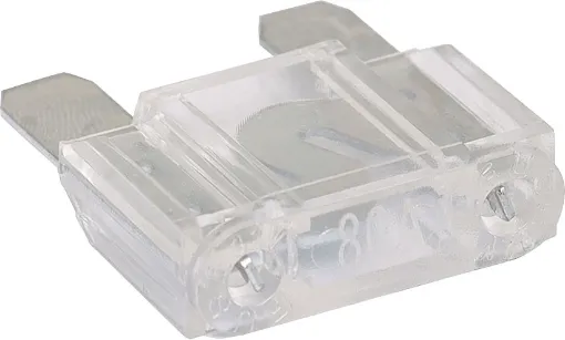 Clear 80A standard automotive blade fuse. Suits the automotive maxi blade fuse inline holder (S6045).