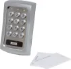 This weatherproof vandal resistant door keypad controller is designed for controlling a door strike in home or business security installations. It combines a digital keypad and proximity EM card reader in one unit. 