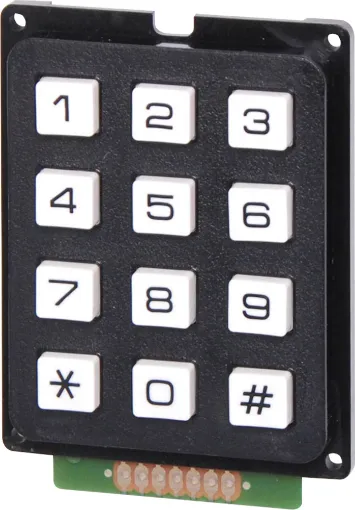 3 x 4 way matrix. As used with DTMF telephones and security applications.