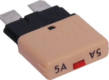 5A 12V-24V DC Circuit Breaker Blade Fuse Suits most automotive blade fuse holders. Resettable, 5mm blades.