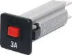 Snap-in fitting with coloured button.