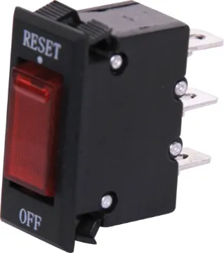 5A 250V Switch Circuit Breaker Combination illuminated switch  and circuit breaker all in one compact package.