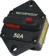 50A Panel Mount IP67 Waterproof Circuit Breaker High current weatherproof circuit breakers with manual reset switch. M6 terminal bolts.