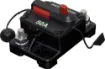 High current weatherproof circuit breakers with manual reset switch. M6 terminal bolts.