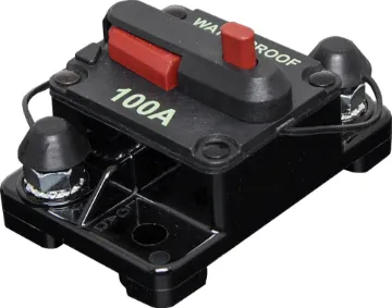 100A Surface Mount IP67 Waterproof Circuit Breaker High current weatherproof circuit breakers with manual reset switch. M6 terminal bolts.