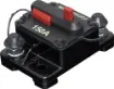 High current weatherproof circuit breakers with manual reset switch. M6 terminal bolts.