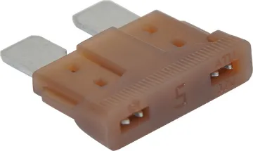 5A Brown Automotive Blade Fuse Brown 5A standard automotive blade fuse with 32V rating.  Suits most automotive blade fuse holders. 18.7 x 19.1mm overall in size. 5mm blades.