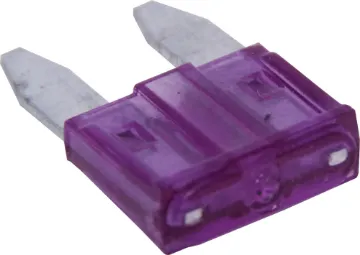 3A Purple Mini Blade Fuse Mini blade fuses as used in many modern automobiles. Available in ratings from 3A to 30A.