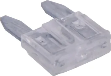 25A Clear Mini Blade Fuse Clear. 25A.
Mini blade fuses as used in many modern automobiles.
Available in ratings from 3A to 30A.