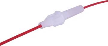 3AG 3A 12VDC In Line Fuse Holder In line type with leads (approx 140mm each). 3 amps at 12V DC.