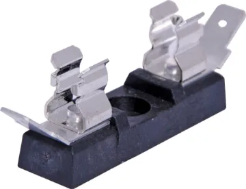 3AG 30A Chassis Mount Fuse Holder Heavy duty 30 amps at 250V AC.  Simple single hole mounting and 6.3mm quick connect terminals.