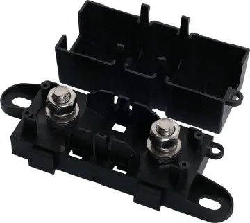MEGA Type Chassis Mount Fuse Block 300A This high current fuse block uses MEGA type fuses. 
Suits M8 ring terminals. 
300A max. 
Nickel plated connections. 
Size: 130L x 44H x 36W mm.