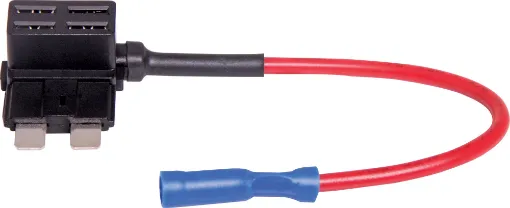 This in-line blade fuse tap is designed to turn one slot into two, allowing you to add a circuit to your vehicle easily. The max installation rating is up to 10 Amps. Blade Type.