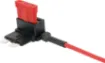 This in-line blade fuse tap is designed to turn one slot into two, allowing you to add a circuit to your vehicle easily. The max installation rating is up to 10 Amps. Blade Type.