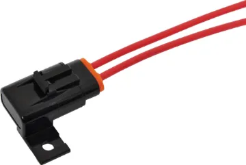 Inline Chassis Mount Blade Fuse Holder An inline fuse holder to suit standard blade fuses. Mounting tab makes it easy to mount to any surface.