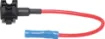 This in-line low profile mini blade fuse tap is designed to turn one slot into two, allowing you to add a circuit to your vehicle easily. The max installation rating is up to 10 Amps. 