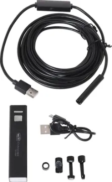 8mm 2MP Wi-Fi Inspection Camera This Inspection Camera Endoscope With Wi-Fi App Control is the ultimate accessory for plumbers, electricians and mechanics.