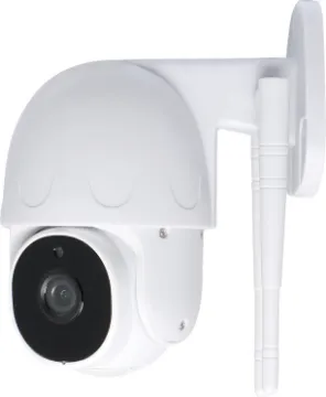 Smart Wi-Fi Pan/Tilt + Digital Zoom Outdoor Camera This 1080p outdoor camera offers clear audio and video for wireless surveillance. It sends notifications direct to your phone using the Tuya SmartLife app where you can review recorded clips and view live streams.