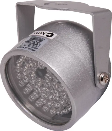 This illuminator can be used in any night application where insufficient light levels need to be boosted. It features 48 high power infra red LEDs providing wide coverage up to 20m. Housed in a rugged sealed IP66 aluminium case.