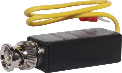 A passive UTP (Cat5 data cable) video transmitter. Plugs directly onto the back of a camera or DVR via BNC connection. In-built noise filter reduces video lines and unwanted interference. In addition to the S 9244, the S 9246 is also equipped with a surge