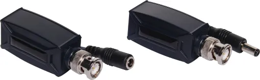Transmits power and AHD 1080p video signals down a single run of Cat5e cable (50 - 100m long). Ideal for using existing cabling for security purposes, or to cut down installation costs (compared to coaxial cabling). Includes receiver & transmitter. 