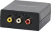 Allows the transmission of a signal from a camera for up to 600m (B+W) or 300m (colour) over standard cat 5 UTP cable. Two units are required to form a link. No power required. Supplied with a single BNC connector for video (RCA - BNC adaptor included) and RCAs for audio. Sold individually.
