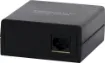 Allows the transmission of a signal from a camera for up to 600m (B+W) or 300m (colour) over standard cat 5 UTP cable. Two units are required to form a link. No power required. Supplied with a single BNC connector for video (RCA - BNC adaptor included) and RCAs for audio. Sold individually.