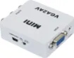 Downscales a VGA signal to a composite video signal for connecting the VGA output of a DVR to a standard monitor input.  Supports resolutions up to 1920 x 1024 @ 60Hz.  No software required. NTSC or PAL switchable.  USB powered.