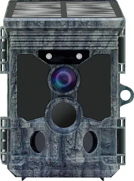 4K Solar Powered WiFi Trail Camera This 4k solar powered Wi-Fi trail camera is a wildlife and surveillance camera with a 3 zone infrared sensor.