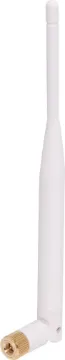 Omni 5Db SMA 2.4Ghz Wireless Antenna White 5dB omni antenna to suit 2.4GHz cameras and equipment.
Standard SMA connection.