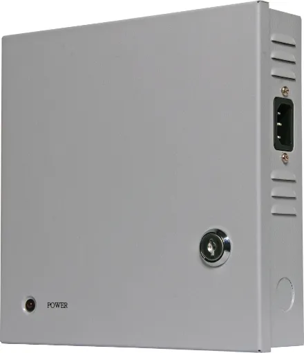 Designed for powering up to a maximum of nine 12V DC CCTV cameras. Each output is individually fused and can be set on or off via internal jumpers. There is a host of protection on each output to prevent spikes and surges damaging the connected cameras. S