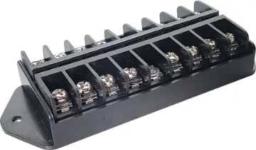 8 Way Terminal Block Bus Bar Distributes a single power input to eight outputs. Perfect for splitting a single camera supply to power up to eight cameras.