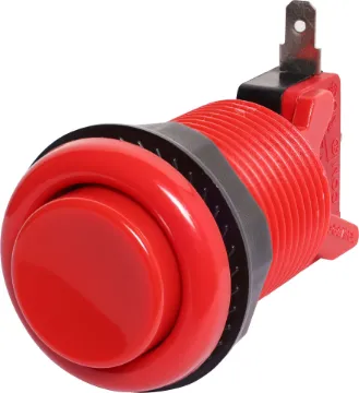 Red Arcade Style Momentary Switch Ideal for use in retro gaming projects or anywhere a jumbo momentary switch may be required.