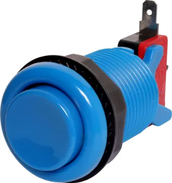 Blue Arcade Style Momentary Switch Ideal for use in retro gaming projects or anywhere a jumbo momentary switch may be required.