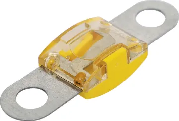60A Yellow MIDI Type Fuse 60A yellow bolt on MIDI type fuse. High temperature plastic body. 32V DC max. 41 x 12mm.