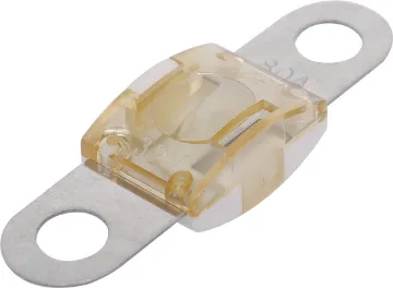 80A White MIDI Type Fuse 80A white bolt on MIDI type fuse. High temperature plastic body. 32V DC max. 41 x 12mm.