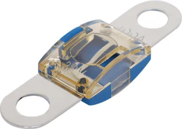 100A Blue MIDI Type Fuse Bolt on MIDI type fuses. High temperature plastic body. 32V DC max. 
41 x 12mm.