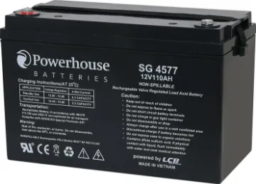 12V 110Ah Deep Cycle Gel Type (SLA) Battery M8/F17 This 12V 110Ah deep cycle battery is a compact battery for powering 12V equipment. Deep cycle sealed lead acid (SLA) batteries are designed for regular discharge.