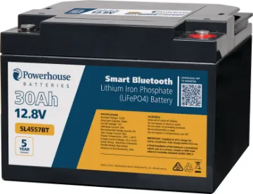 12V 30Ah Lithium LiFePO4 Battery M6/F8 With Bluetooth This 30Ah LiFEPO4 replacement battery is compatible in size with traditional 26Ah SLA batteries, but with all the benefits of cutting edge lithium technology and bluetooth.