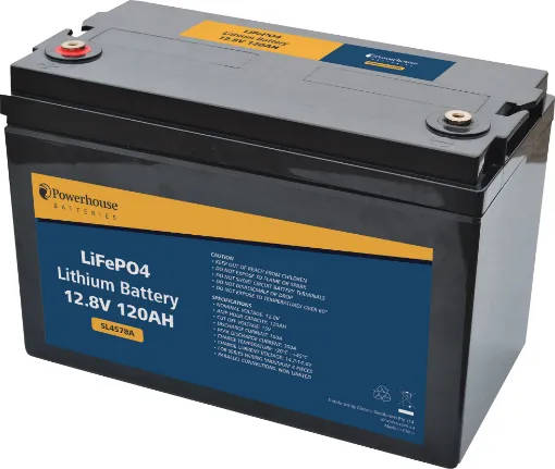 This 12.8V 120Ah lithium battery (LiFePO4) is compatible in size with traditional 90-130Ah SLA batteries (check dimensions), but with all the benefits of cutting edge lithium technology.  