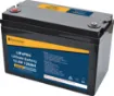 This 12.8V 120Ah lithium battery (LiFePO4) is compatible in size with traditional 90-130Ah SLA batteries (check dimensions), but with all the benefits of cutting edge lithium technology with Bluetooth.  