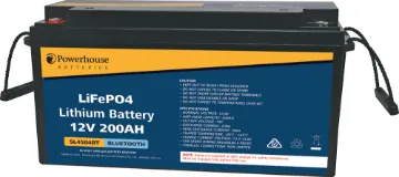 12V 200Ah Lithium LiFePO4 Battery M8 With Bluetooth This 12V 200Ah LiFePO4 replacement battery is compatible in size with traditional 200Ah SLA batteries, but with all the benefits of cutting edge lithium technology. LiFePO4 batteries offer longer service life than traditional lead acid batteries, plus weigh less than HALF as much as SLA batteries with Bluetooth.