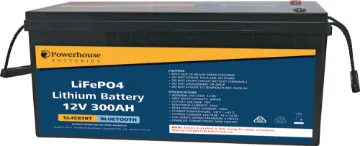 12V 300Ah Lithium LiFePO4 Battery M8 With Bluetooth This 12V 300Ah LiFePO4 replacement battery is compatible in size with traditional 300Ah SLA batteries, but with all the benefits of cutting edge lithium technology. LiFePO4 batteries offer longer service life than traditional lead acid batteries, plus weigh less than HALF as much as SLA batteries with Bluetooth.