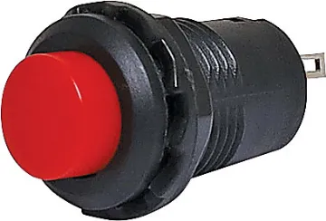 SPST Alternate Red Solder Tail Pushbutton Switch Low profile red push button switch with solder tail connection. Ideal for panel mounting into projects or rack equipment etc.