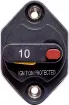 This 10A high current panel mount circuit breaker is ideal for use in 12V or 24V DC power systems. It's compact profile design takes up minimal space on your switch panel and can be easily reset using the lever switch.  It features a IP66 weatherproof casing with M6 terminal bolts.