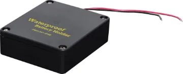 4 X AA Waterproof Battery Holder IP68 Protects your batteries and terminals from the elements. Screw together casing with rubber gasket. 140mm fly lead.