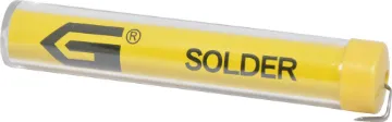 1.0mm Tube 15gm Lead Free Solder This lead free solder is ideal for applications from hobbyists, enthusiasts and professionals. 99.3% tin, 0.7% copper lead-free. Lead free. Complies with European RoHS.