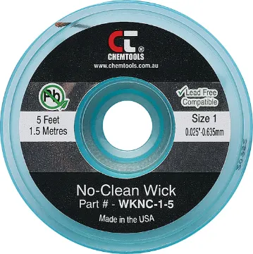 0.635mm White 1.5m Solder Wick Desoldering Braid Apply wick to joint and heat with soldering iron and the capillary action of the braid draws the solder off. All approximately 1.5 metres long.  0.635mm White